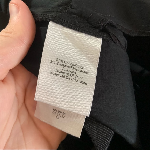 DKNY Women’s Black Cotton Blend Aline Skirt size 2 - Picture 3 of 8